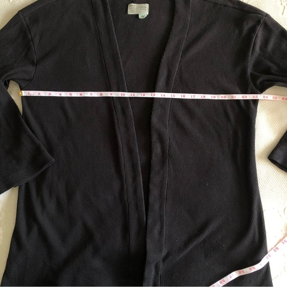 Anthropologie Saturday Sunday dark grey waffle cardigan - size Medium - Picture 13 of 14